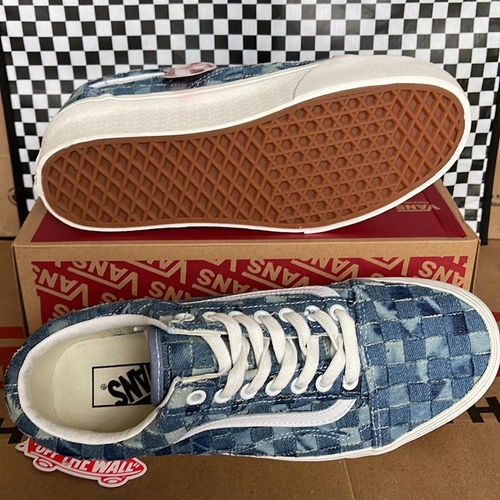 Vans Old Skool Stacked Platforms Woven Denim/Multi WMNS sneakers - Picture 4 of 16